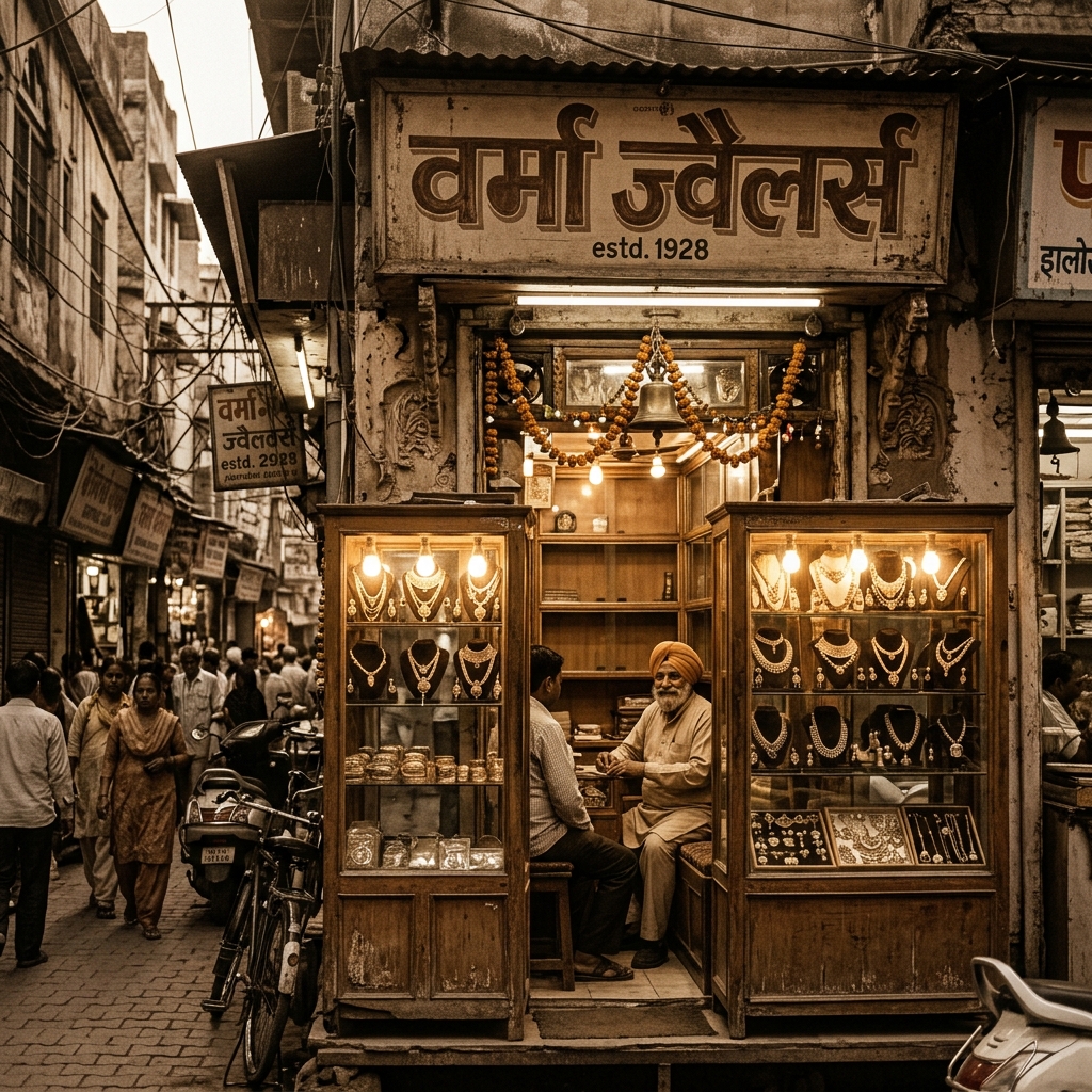 Historic Verma Jewellery Shop in Dariba Market